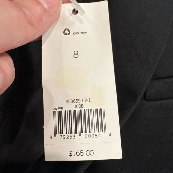 Banana Republic Black Two Button Closure Career Blazer Sz 8 - Picture 3 of 9